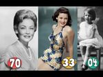 Gene Tierney ♕ Transformation From A Child To 70 Years OLD -